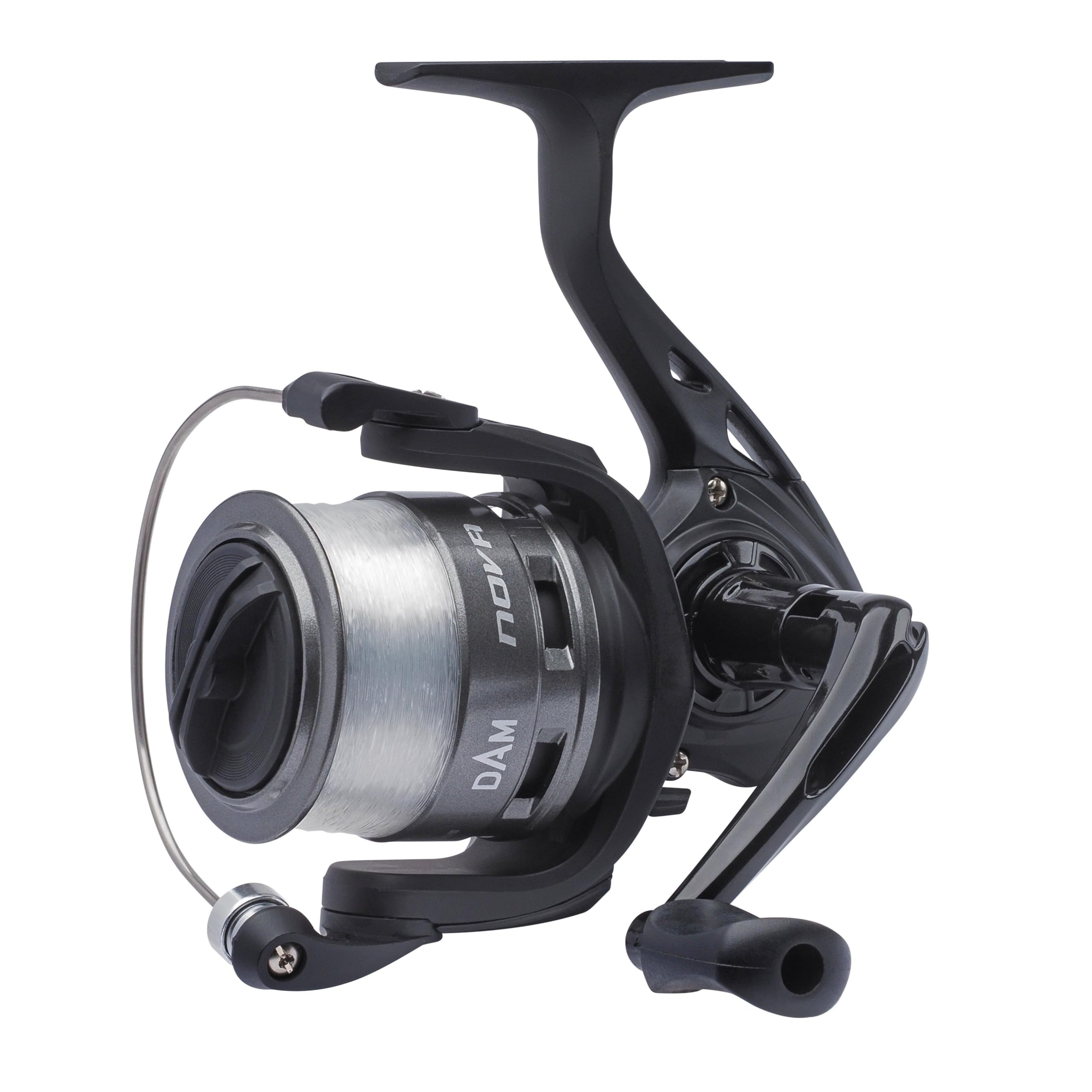 DAM Quick Nova FD Spinning Reel | Freshwater All-Round Fishing Reel | Graphite Body & Rotor | Pre-Spooled with Monofilament Line | 5.0:1 Gear Ratio | 6000 | Ambidextrous