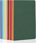 ZCZN 12 Pack en vrac de carnets blancs colorés, A5 Journaux avec 12 Couleurs, 60 Pages/30 Feuilles, 8.3x5.5 pouces, papier ordinaire, carnets de voyage pour le travail & École