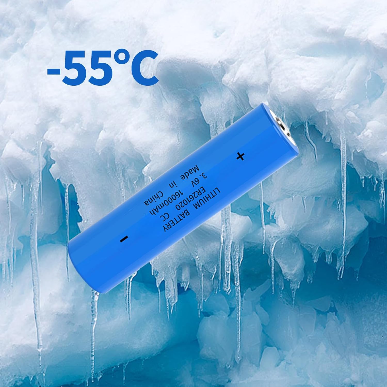 ER261020 CC 3.6V 16000mAh Li-SOCl2 Industrial Battery (16-Pack) - High-Capacity Thionyl Battery for Locators, Digitrak Sonde & IoT Devices