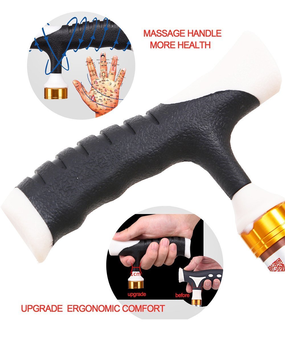 MGYG Folding Cane with Seat Adjustable Height Walking Cane and Chair