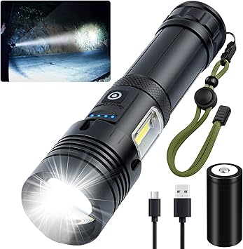 Rechargeable Flashlight Alifa Waterproof Brightest Photo