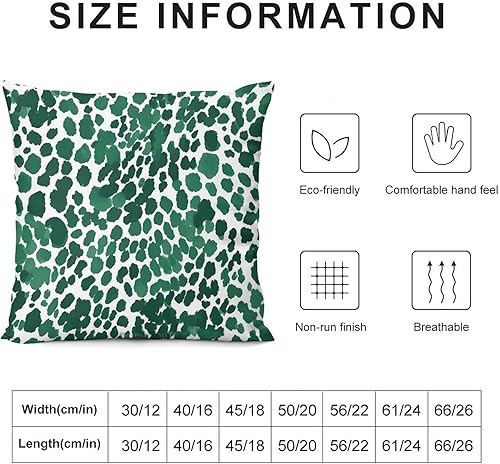 Miniatura 7 de Fundas de almohada de terciopelo con estampado de leopardo esmeralda y guepardo, funda de cojín con estampado de animales, fundas de almohada de