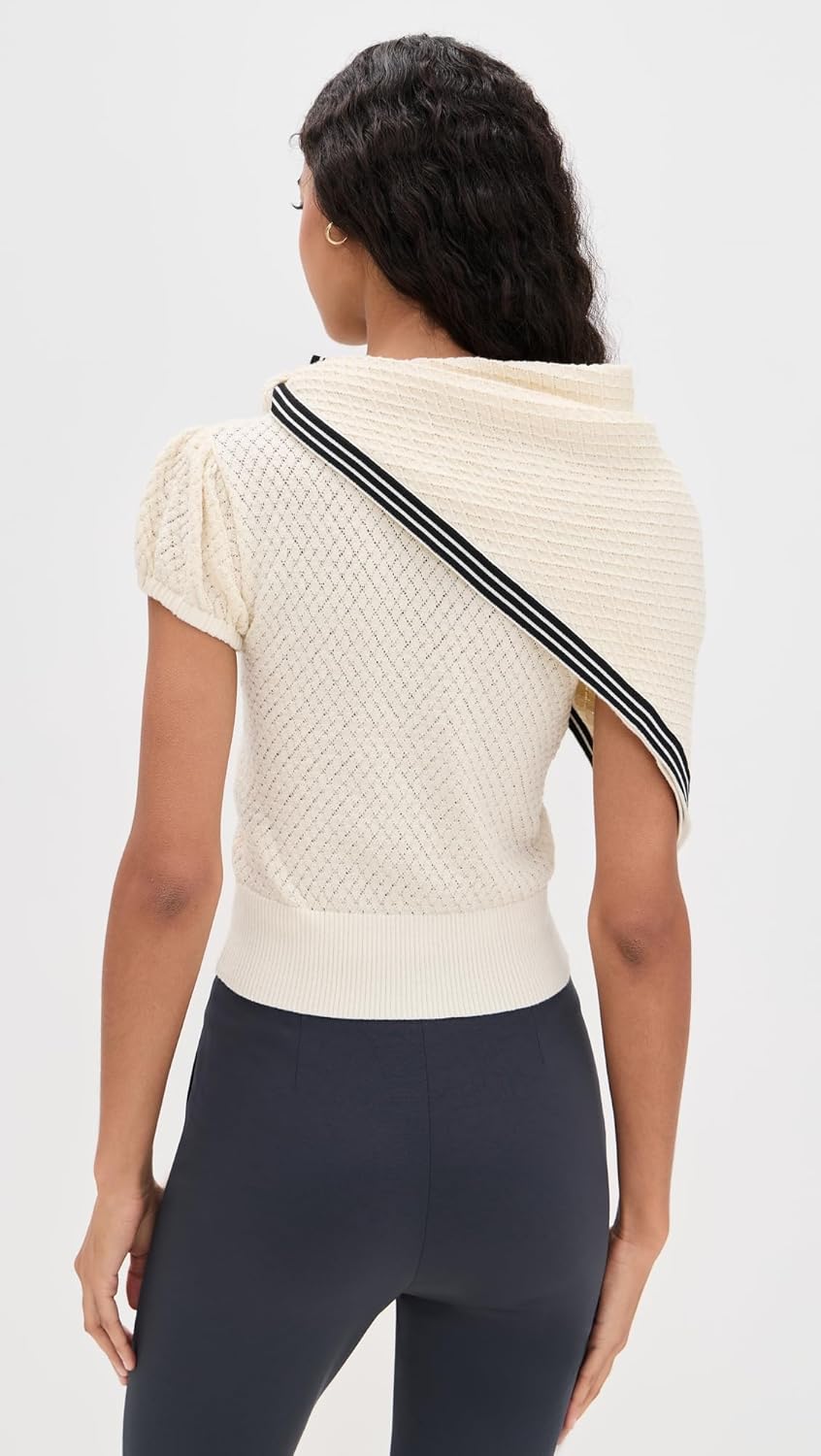 For Love & Lemons Women's Maritime Knit Cardigan & Scarf - Image 4