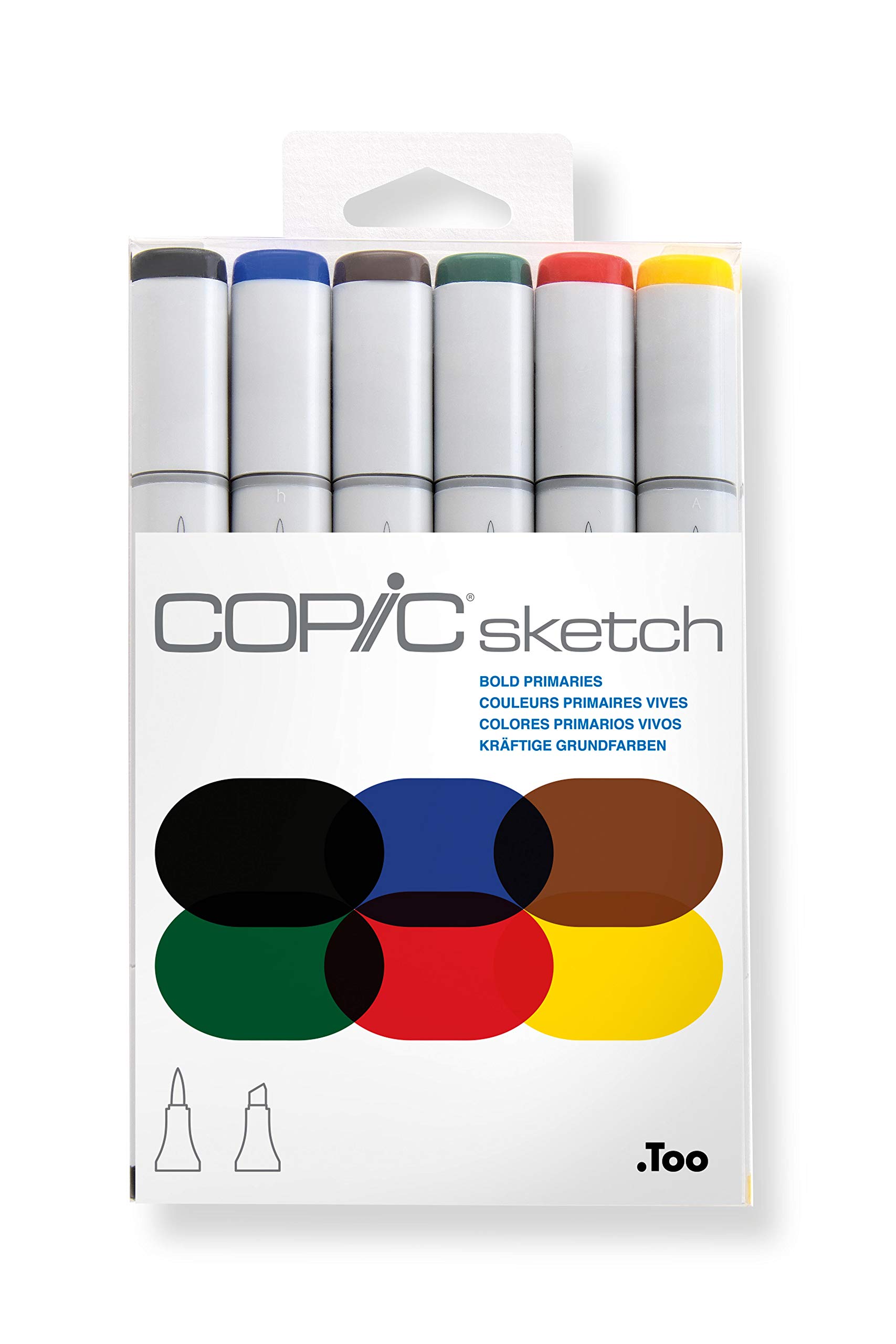 Copic Sketch 6lı set Bold Primaries
