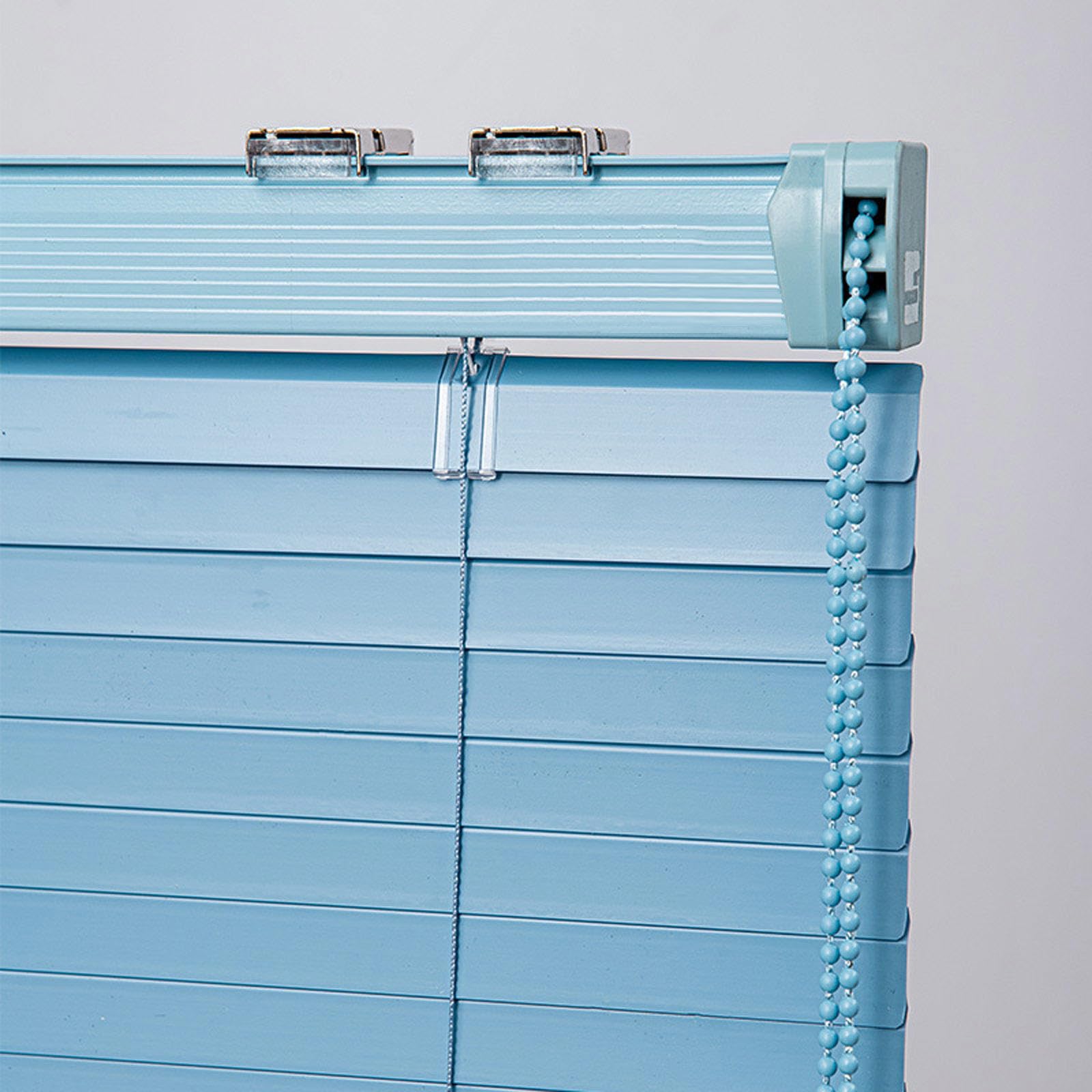 Kooein Blue Venetian Blinds Aluminium 50Cm 60Cm 70Cm 80Cm 90Cm 115Cm 120Cm 130Cm, Horizontal Blinds,Blackout Shutters For Windows,25Mm Slats Venetian Blinds,Easy Fit,-115X160cm/45X63in