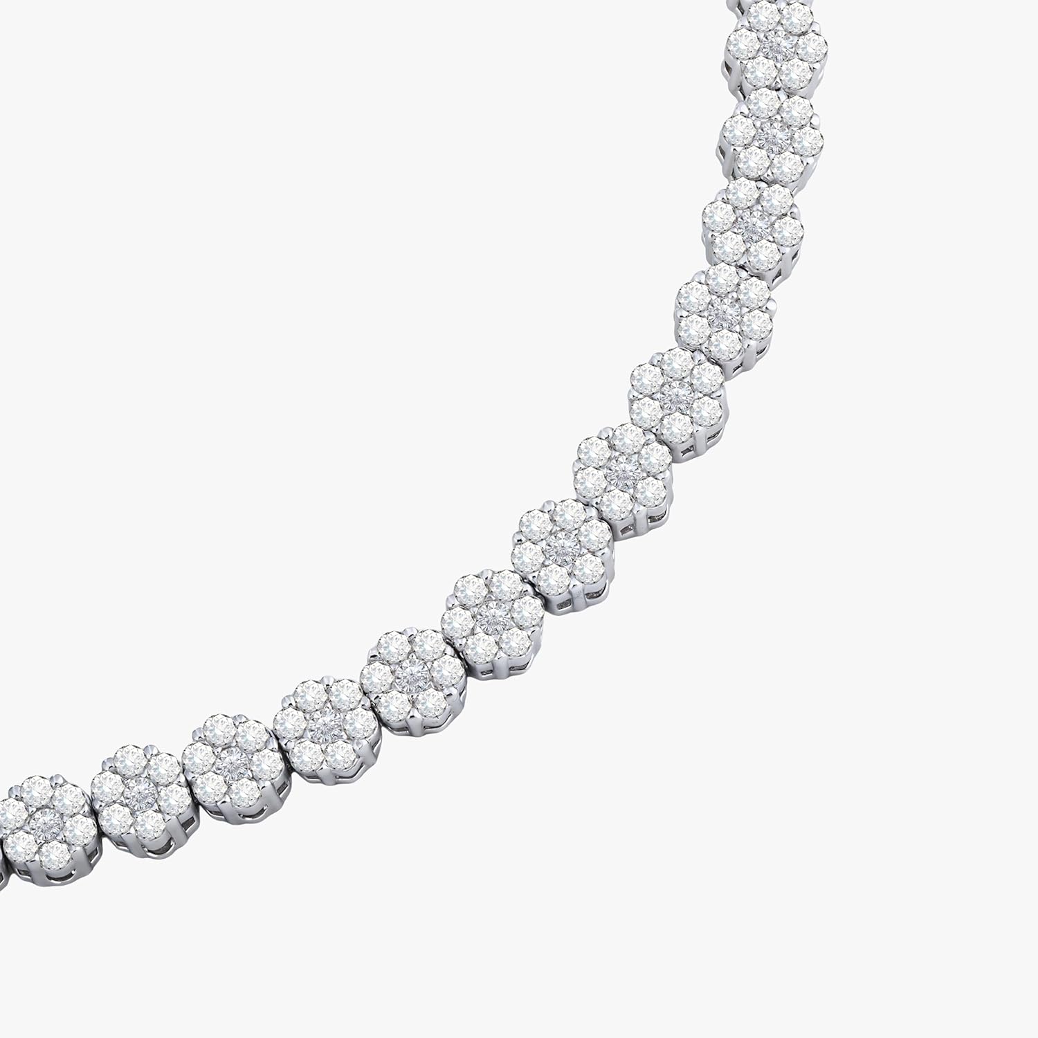 Adjustable Bracelet Moissanite Tennis Bracelet, 2.61CT D Color VVS1 S925 Sterling Silver Moissanite Bracelets for Women, Gift for Wife Mom Girlfriend Birthday Anniversary Christmas (7.5in)