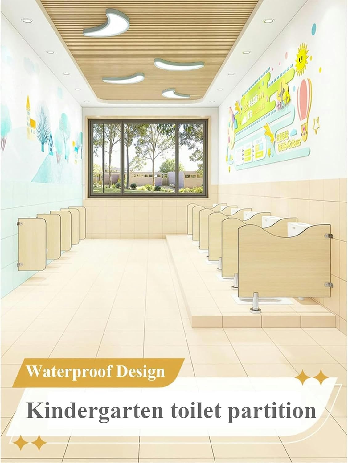 Wall-Mounted Urinal Partition,Panel Urinal Privacy Screen,Childrens Urinal Screen Toilet Partition,Floor-Mounted Toilet Protection Divider,Urinal Baffle Toilet Partition,for Kinder