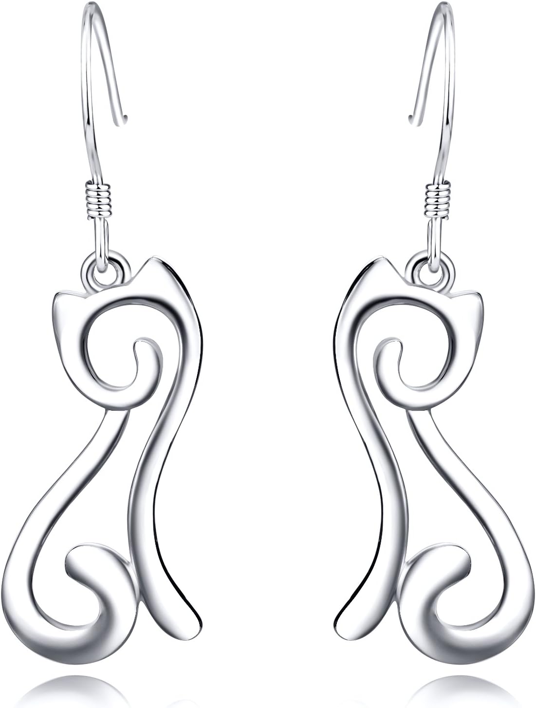 LUHE925 Sterling Silver Cat Earrings,Dolphin Earrings,Dinosaur Earrings,Horse Earrings for Women Teens