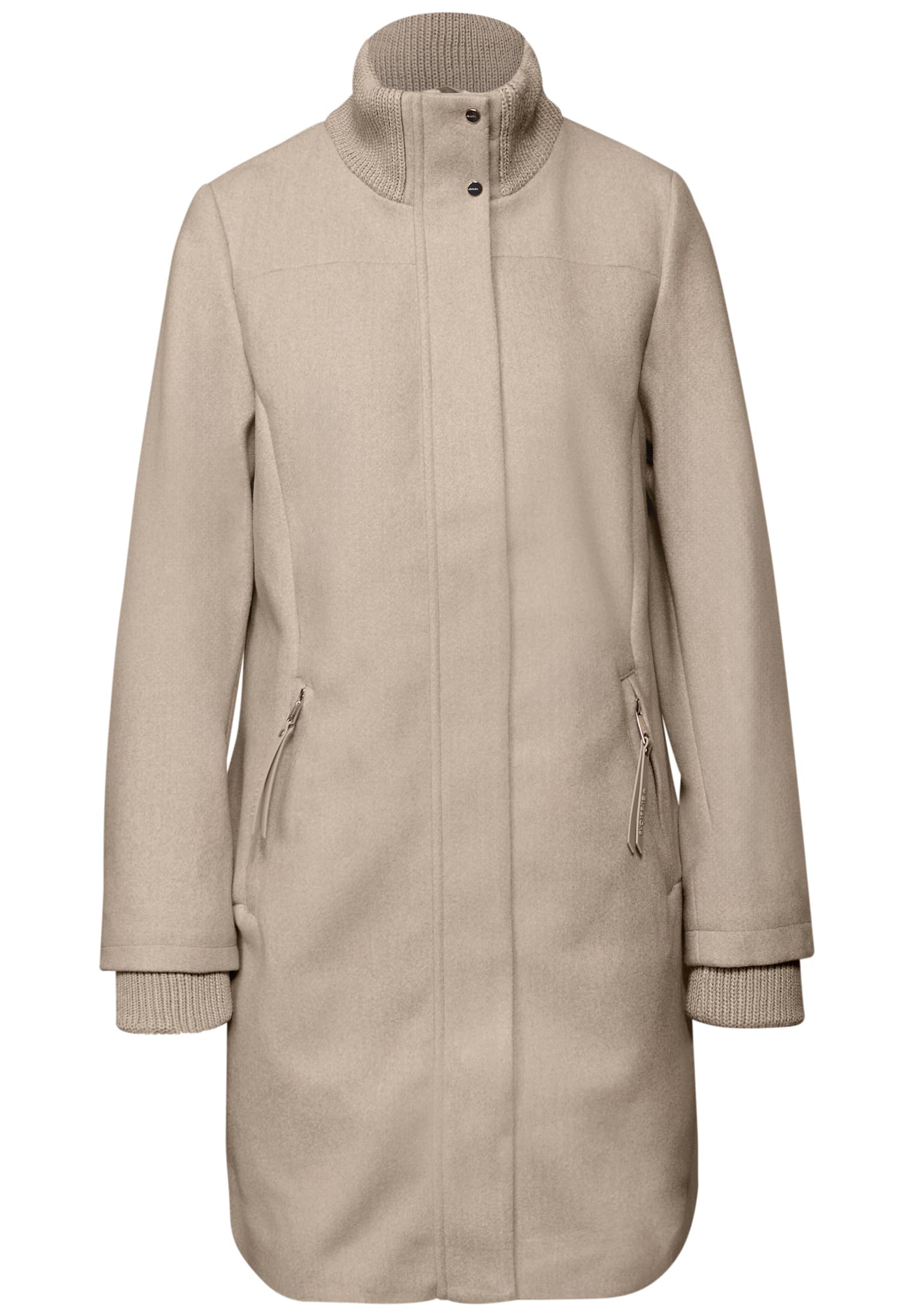 Street One Damen Mantel mit Strickdetails