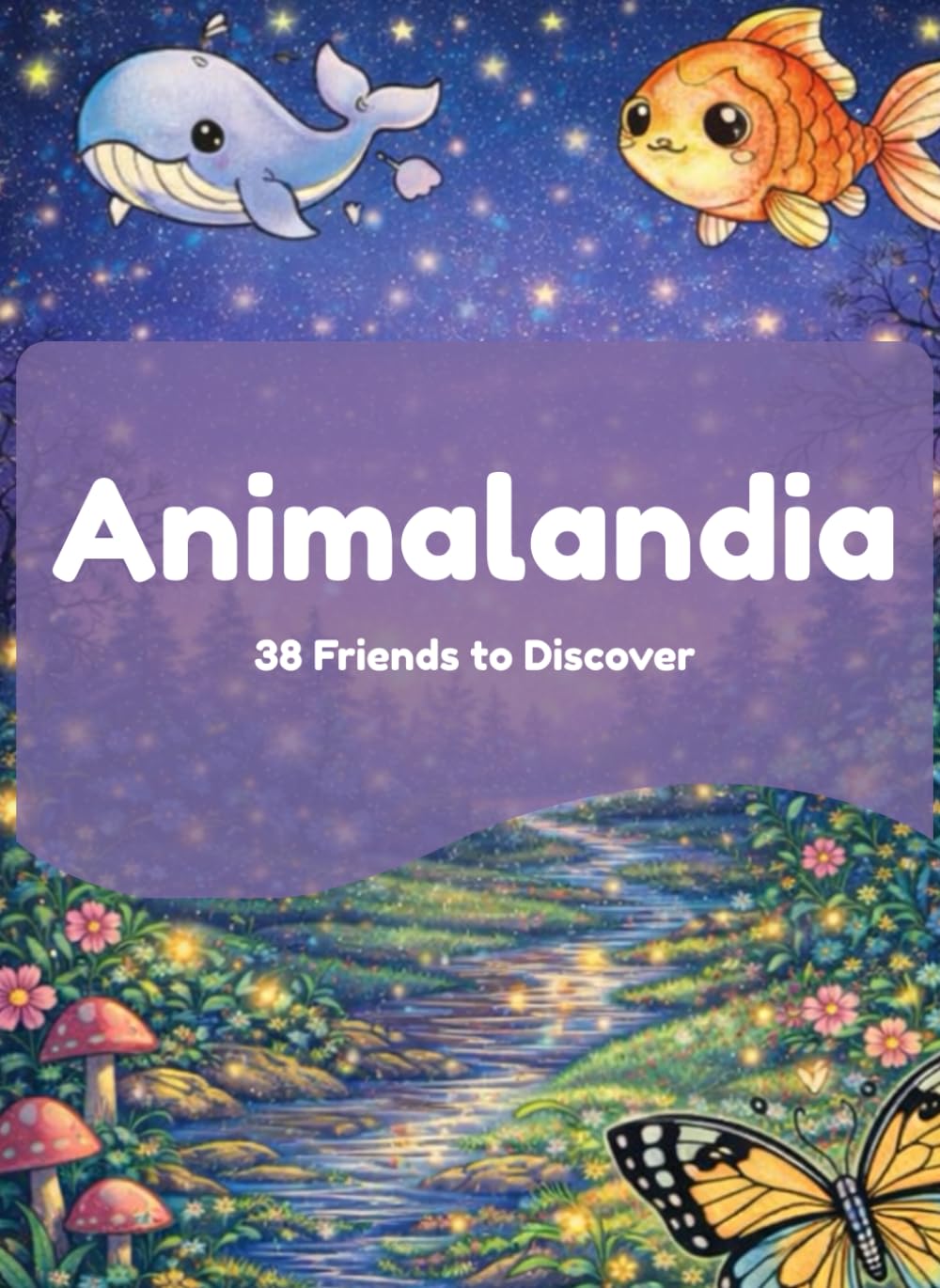 Animalandia: 38 Friends to Discover: Color, imagine, and create a world of colors