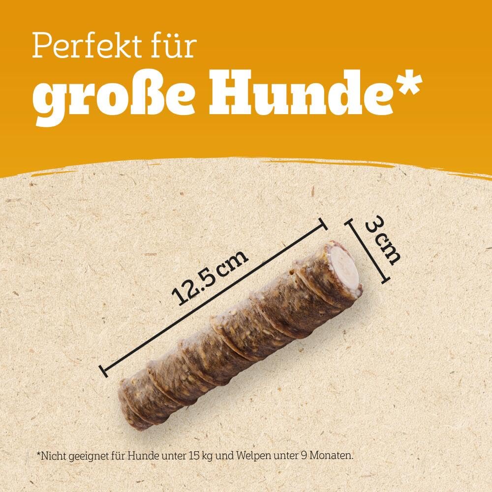 PEDIGREE RANCHOS Hundesnacks Gefüllte Kaurollen Maxi für Hunde, 15x80g