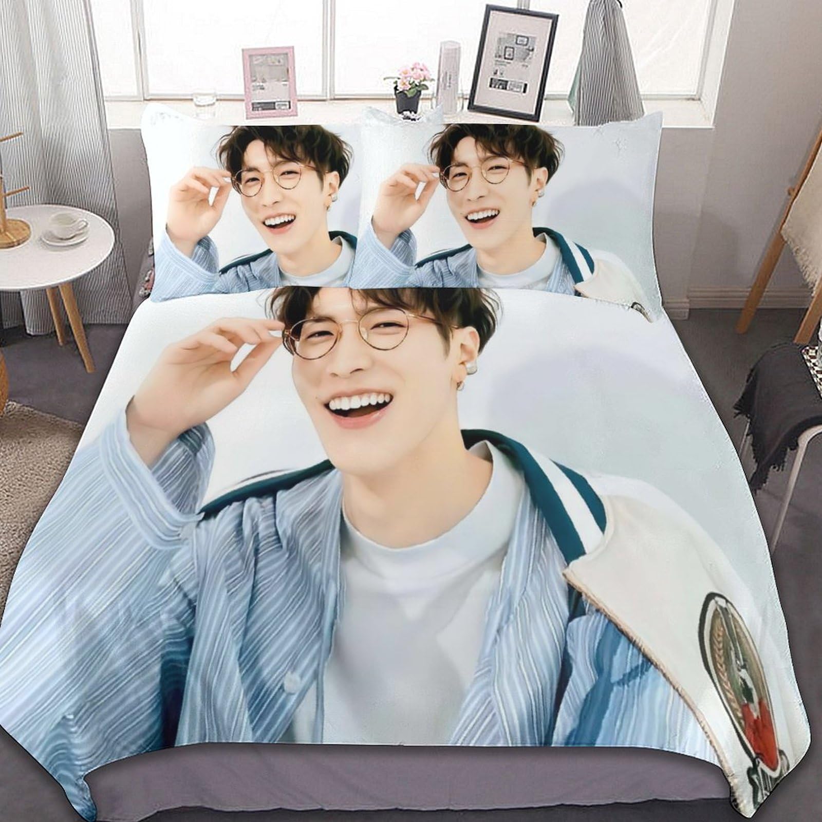 Manグッズ 渡辺翔太【パーカー/パンフ追加◎】おまけ有 Amazon｜渡辺翔太 (1) 寝具 3ピース ンベッドスプレッド 枕カバー