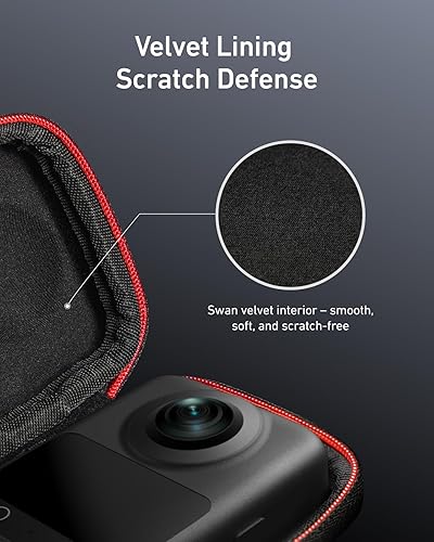 Miniatura 7 de TELESIN Osmo 360 - Funda de transporte para DJI Osmo 360, bolsa de almacenamiento pequeña portátil, funda protectora, protector de viaje con correa