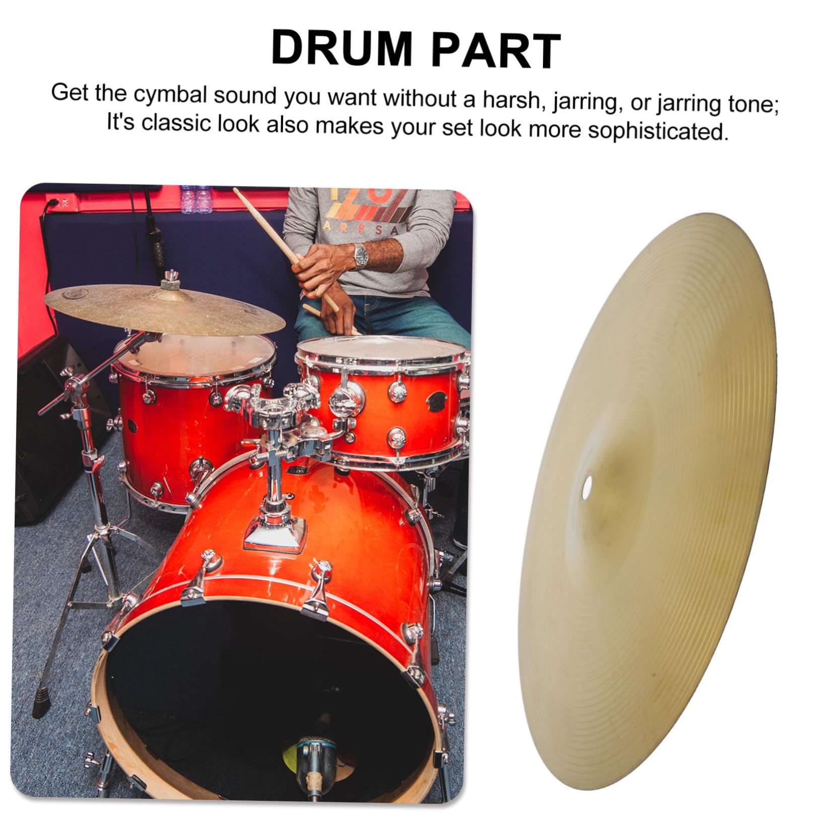 VICASKY Professional Drum Cymbal Electronic Drums Accessory Mute Cymbal Practice