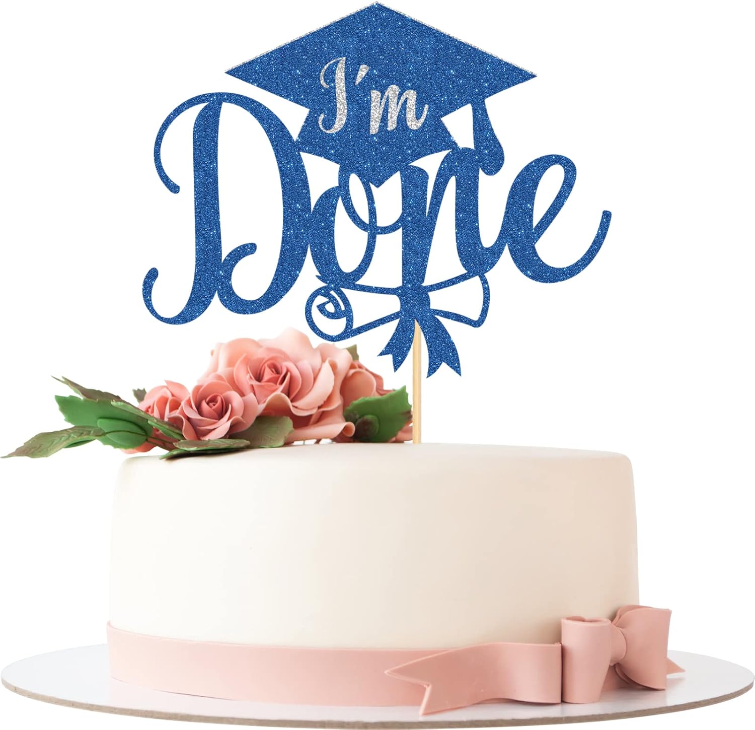 I'm Done Cake Topper, Congrats Grad Decor, Finally Done