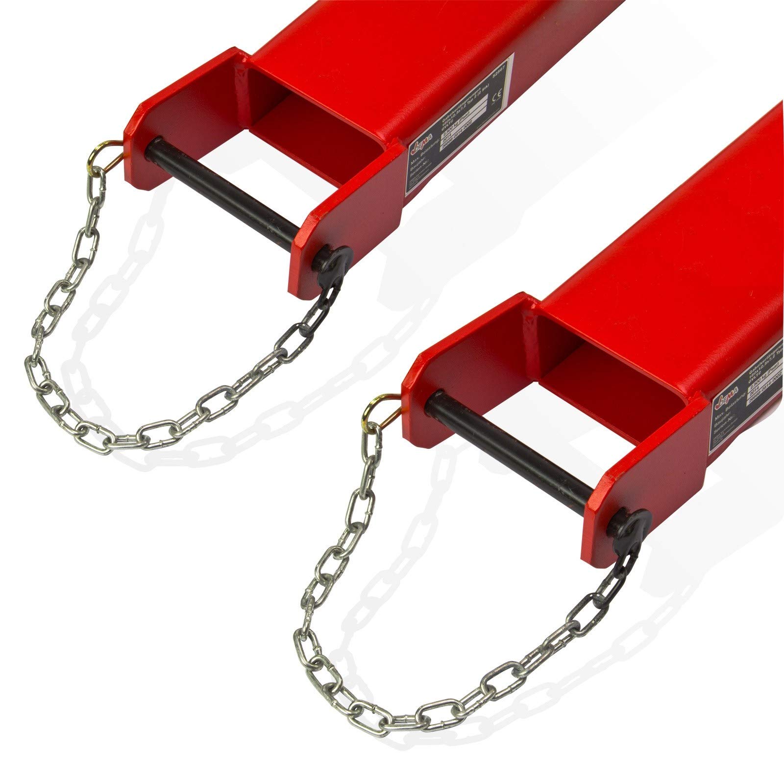 2 x Stapler Gabelstapler Gabelverlängerungen Gabelschuhe Zinkenverlängerung Verlängerung für Staplergabel 180x12,5x7,2 Typ 2 (2 Stk)