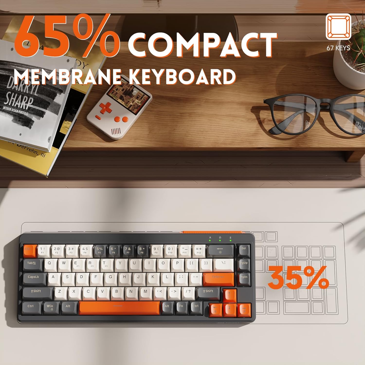 MANBASNAKE M68 keyboard layout and compact size