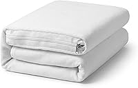 Vista 8 de Fundas de colchón impermeables con cremallera, funda protectora de colchón hipoalergénica con parte superior de tela de rizo de algodón suave