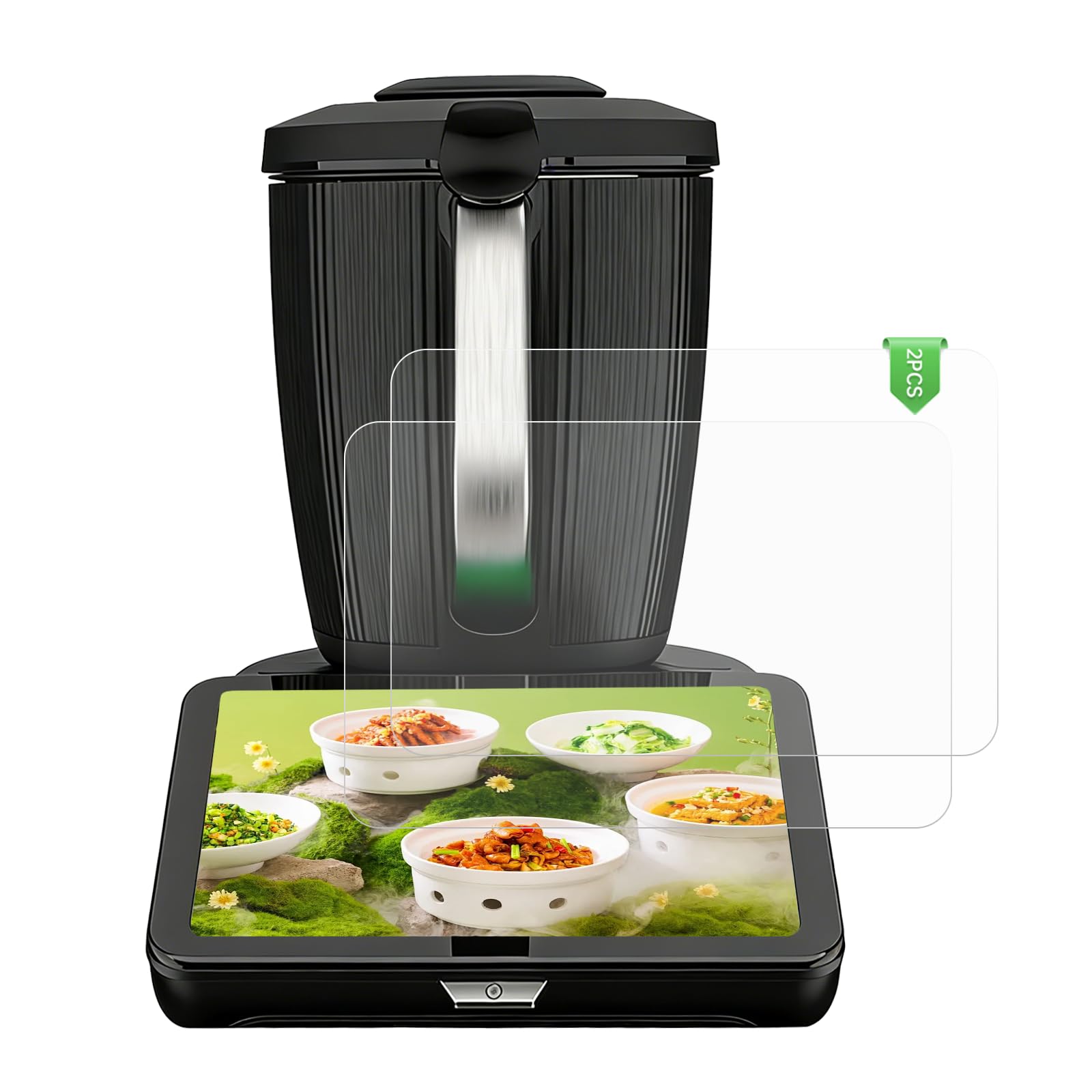 Displayschutz kompatibel mit Thermomix TM7, 2 Stück 9H Schutzglas | Schützt den TM7 Touchscreen vor Kratzern und Fingerabdrücken und erhält klare Anzeige sowie präzise Touchbedienung