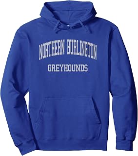 Northern Burlington High School HS Columbus NJ Retro Sports Pullover Hoodie