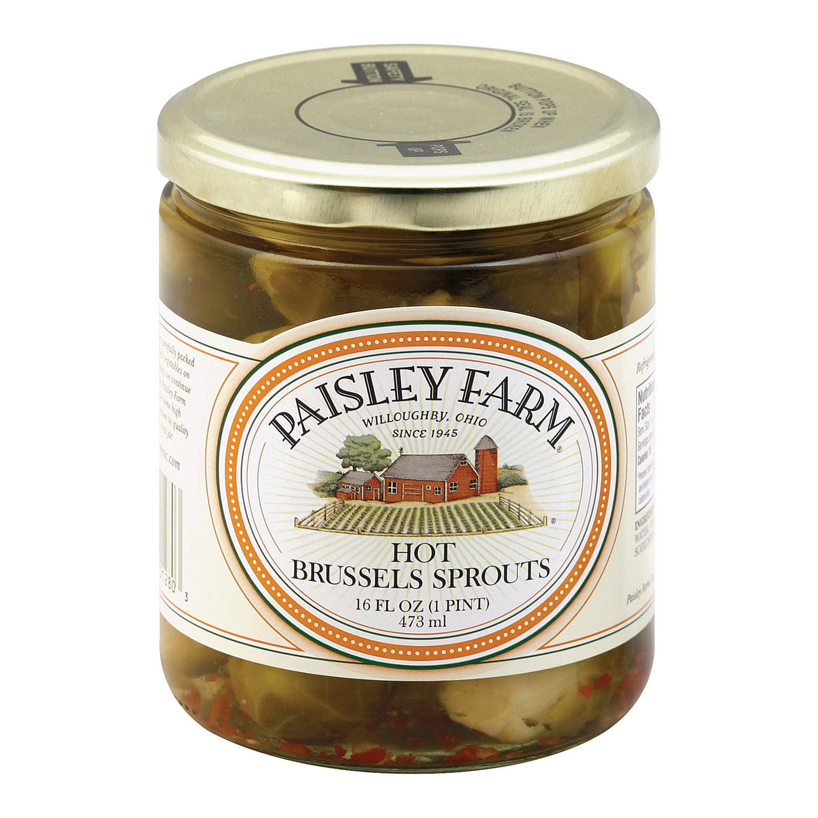 Paisley Farm Brussel Sprouts - Hot - Case of 12 - 16 oz