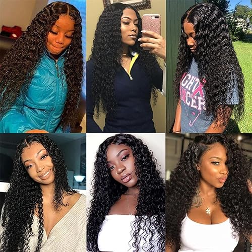 Miniatura 9 de Cierre de encaje brasileño de onda profunda 4x4, cabello humano virgen 100% sin procesar, rizado profundo, cierre de parte libre, línea capilar