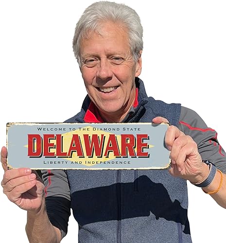 Miniatura 28 de SmartSign Letrero de metal vintage con texto en inglés "The Lone Star State" de 4 x 14 pulgadas, aluminio inoxidable de 40 mil con abrigo Texas