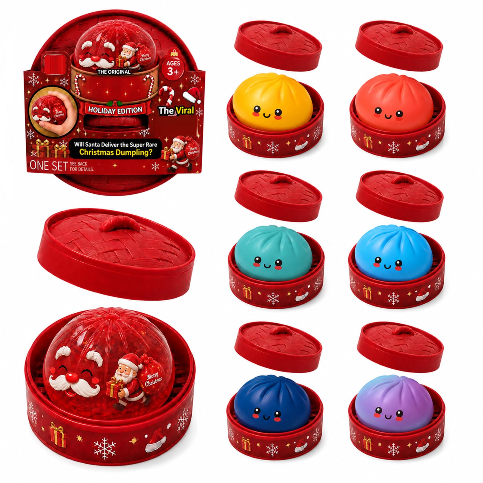 1PC Kawaii Bao Bun Squishy for Adults,Cute Stress Balls Sensory Fidget (A1)