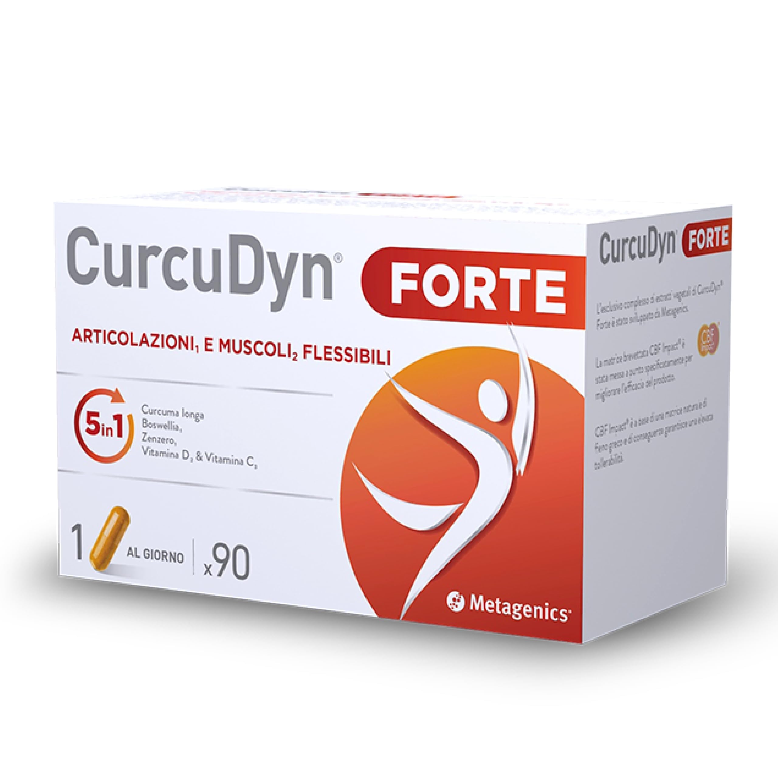 Metagenics CurcuDyn Forte - Per il Benessere di Articolazioni, Cartilagini e Tendini - 90 Gellule