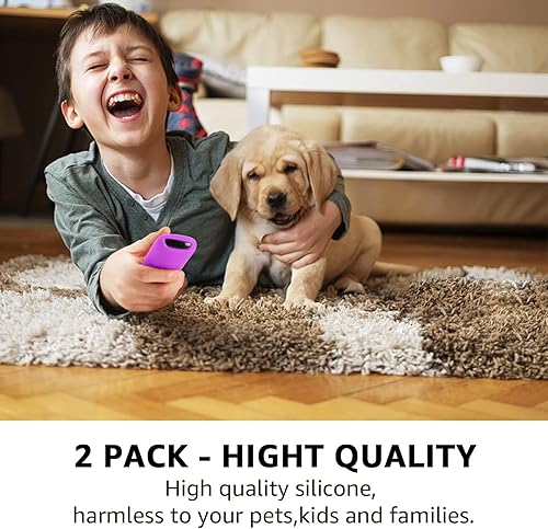 Miniatura 3 de Paquete de 2 fundas a distancia para Roku, cubierta de batería para control remoto TCL Roku Smart TV, funda de control remoto de silicona para Roku