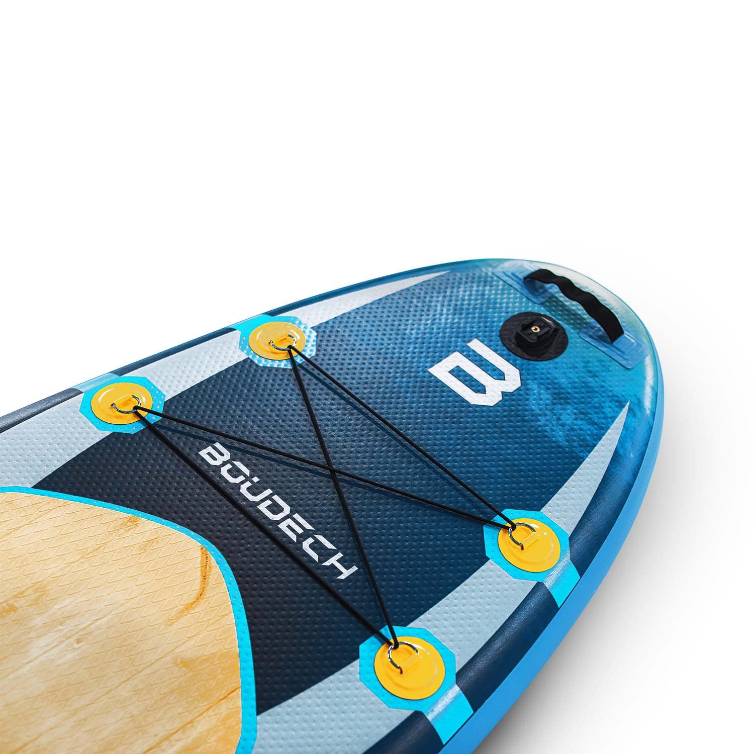 Stand Up Paddle Board Allround - Tavola da SUP gonfiabile 275X80X15 cm con pagaia, cavigliera, gonfiatore, kit riparazione e borsa da trasporto. Idonea per principianti. Peso Max 140kg