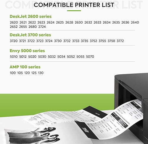 Miniatura 2 de 65XL Cartucho de tinta remanufacturado negro para impresora HP Ink 65 65XL para impresora DeskJet 3755 3752 3720 3722 3723 3758 2652 2655 2622 2624