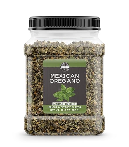 BIRCH & MEADOW Orégano mexicano, 12.8 oz, sabor cítrico brillante, topo y carnitas, seco