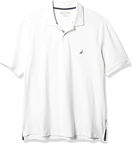 Nautica Nautica - Polo piqué elástico para hombre grande y alto