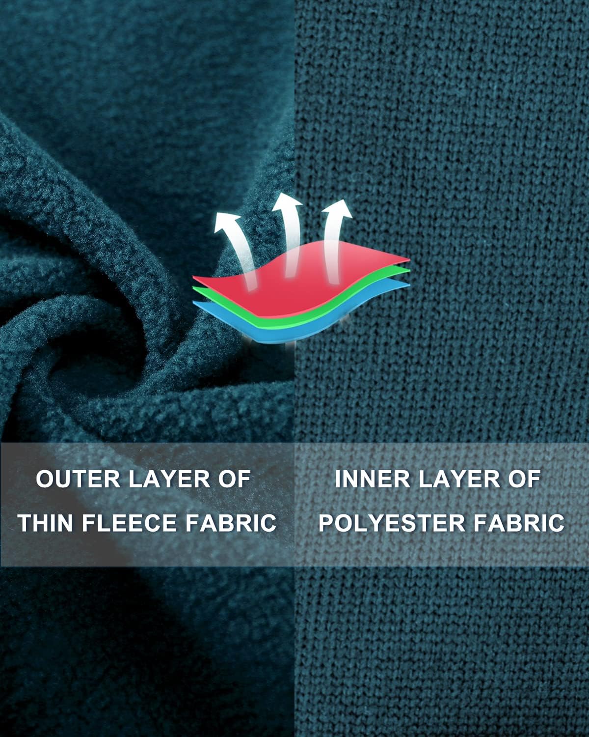 Dolcevida Women's Lightweight Soft Fleece Athletic Running Track Jackets Slim Fit Workout Jacket with Thumb Holes - Image 4