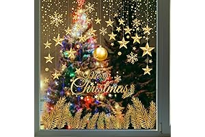 30.71x34.25 Inch Merry Christmas Window Stickers