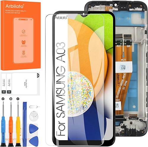Pantalla para Samsung Galaxy A03 Reemplazo de pantalla para Samsung A035 Pantalla LCD SM-A035F, SM-A035M, SM-A035G Pantalla táctil Digitalizador