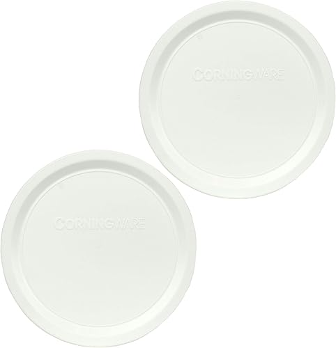 Corningware F-16-PC French White 16 Ounce Plastic Replacement Lid - 6 Pack - Thumbnail 2
