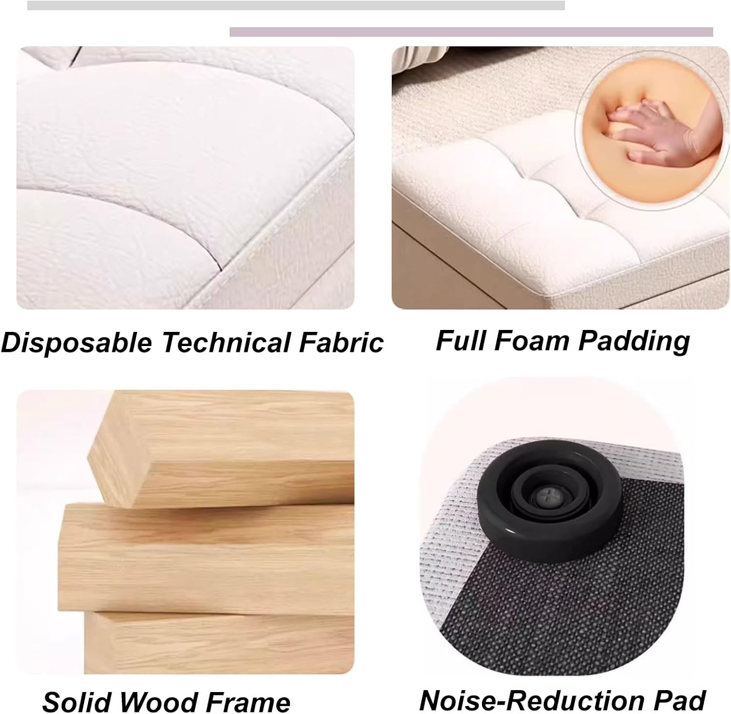 Mid-Century Modern Storage Bench, Space-Saving Stackable Design, Ideal for Living Room, Bedroom, Entryway - Blue, Medium Size, Stylish Home nization Solution