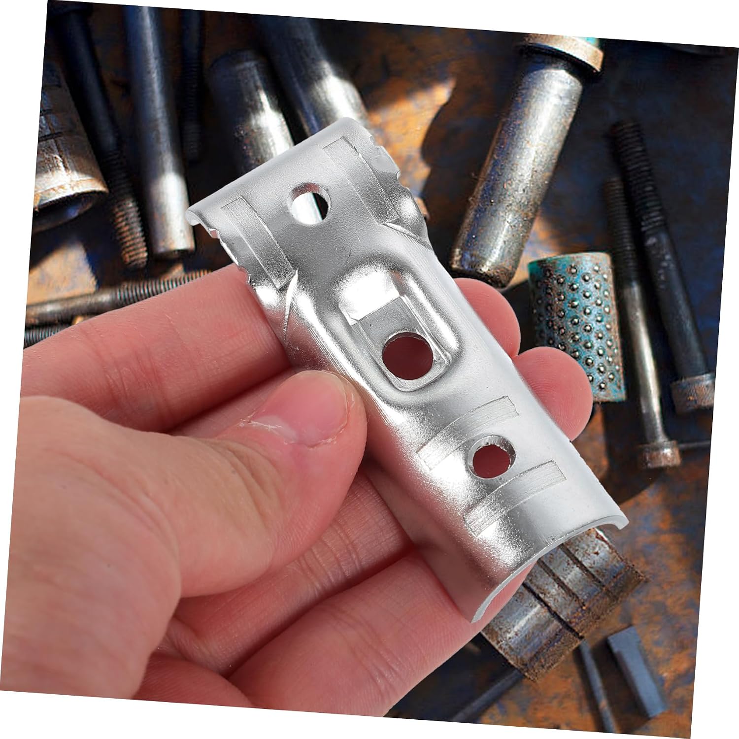 6pcs Carbon Steel t Clamps for Rail End Connection Easy Install Non-welded Design for t Post Clips Panel Clamps and Gate Applications