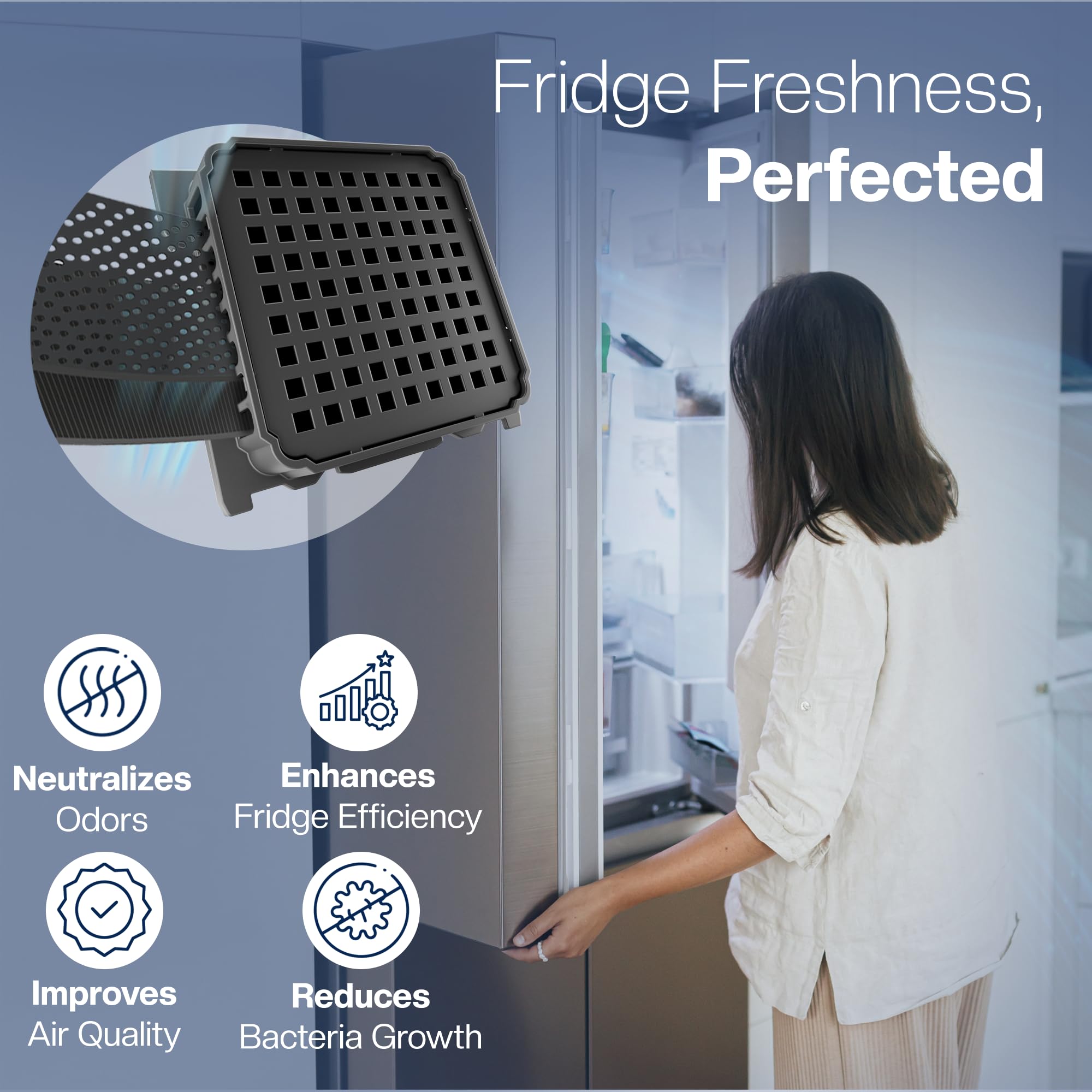 Ricambio 9882460 Liebherr Filtro A Carboni Attivi Per Frigoriferi Liebherr FreshAir - Compatibile 9882460 Filtro Brc - Foto 5