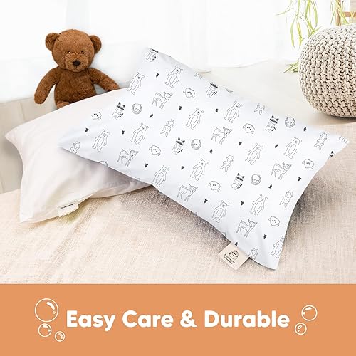 Miniatura 127 de KeaBabies Funda de almohada para niños pequeños de 13 x 18 pulgadas, funda de almohada de algodón orgánico para niños, niñas, funda de algodón suave