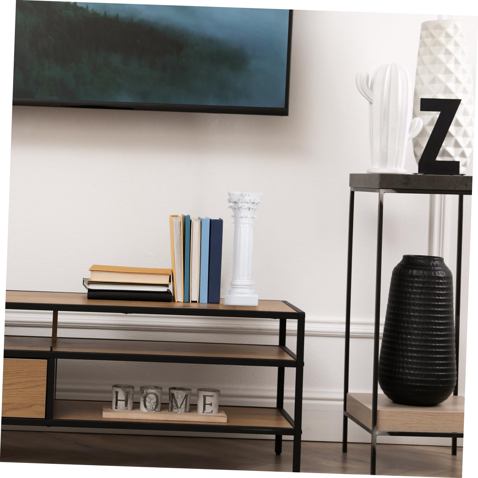 Yardwe Portacandele Con Design Colonna Romana Per Decorazioni Di Feste e Tavoli Domestici e Durevole Stile Creativo e Elegante Per La Casa