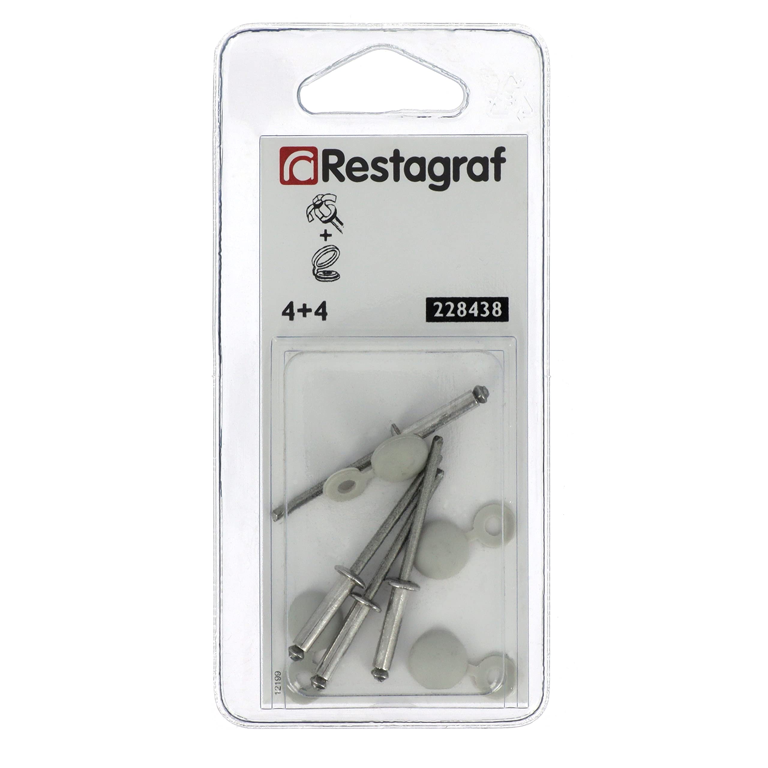 Rivets Pour Plaques D'immatriculation - Blancs (gris Clair) - 30 Pièces - Fixation Solide Et Discrète