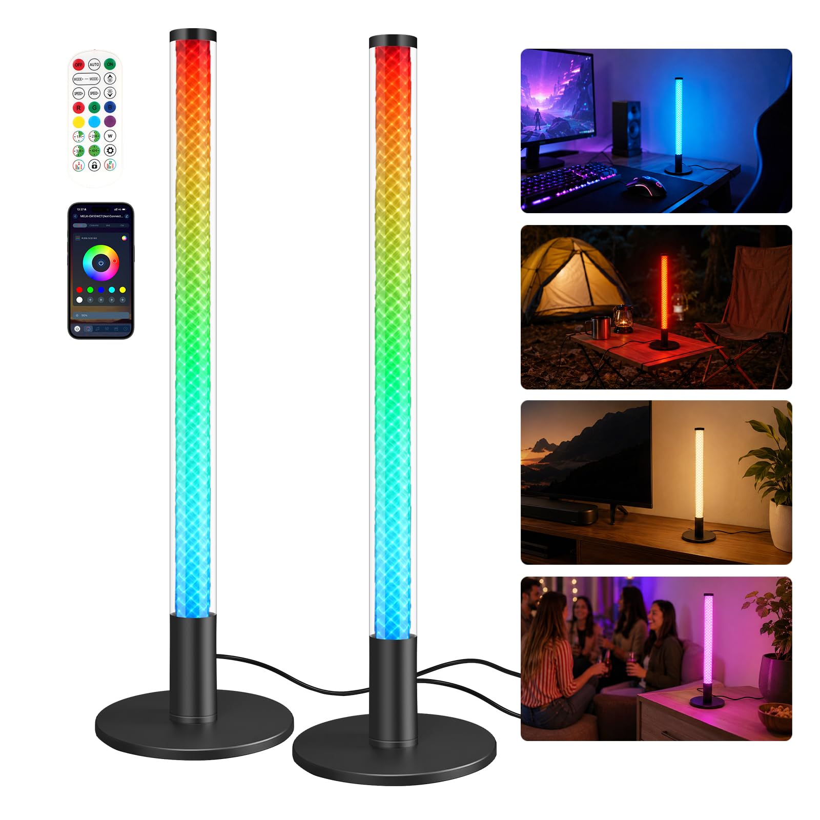 RGB Light Bars - Music Syncing & App Control -1 RGB Light Bars - Music Syncing & App Control -1