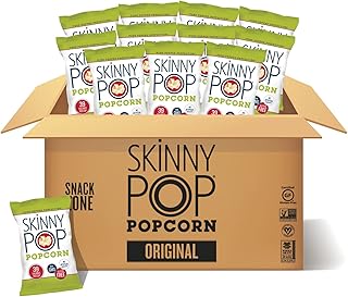 Sponsored Ad - SkinnyPop Popcorn, Gluten Free, Dairy Free, Non-GMO, Healthy Snacks, Skinny Pop Original Popcorn, 1oz Indiv...
