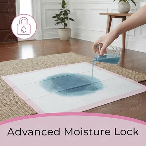 Miniatura 3 de FPN - Almohadillas rosadas para orinar de cachorros de 24 x 36 pulgadas, paquete de 25 unidades, extra absorbentes, almohadillas resistentes para