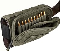 Vista 8 de PETAC GEAR Rifle táctico Buttstock Pack/soporte de carcasa ajustable bolsa de descanso mejillas para acción prolongada..