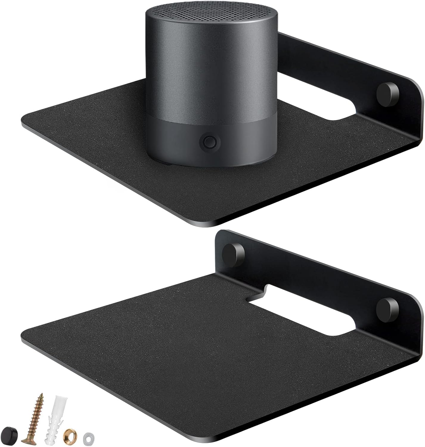 SHTCSZBA Small Floating Shelf Speaker Shelf, 6” Anti Slip