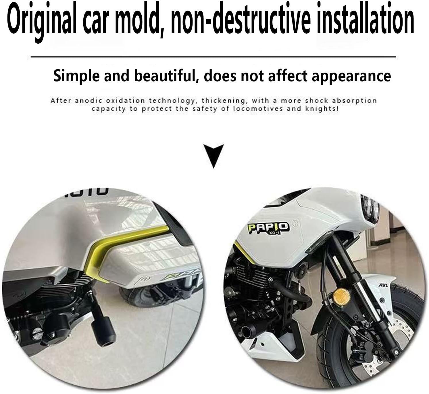 For CFMO&TO Papio XO 125 Motorcycle anti-fall collision protector Motorcycle frame slider